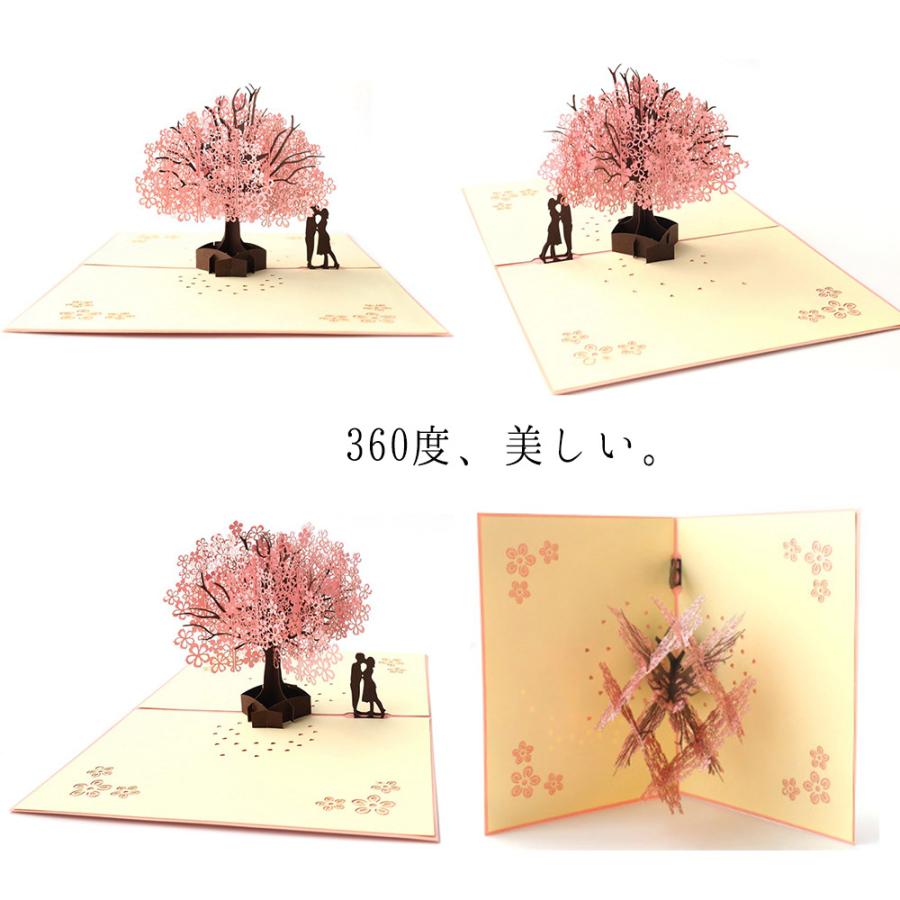 メッセージカード お花見 桜 春 3d 立体 お祝い 誕生日 バースデー ピンク 本体 ケース 封筒 2つセット 桜の木の下で 1912me106 ドールハウスと雑貨 Moin Moin 通販 Yahoo ショッピング