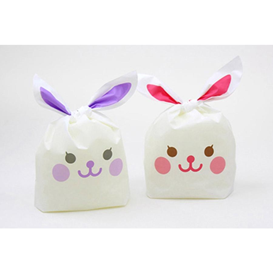 ギフトバッグ 袋うさぎ ビニール ギフト ショップ 袋 24×37cm 50