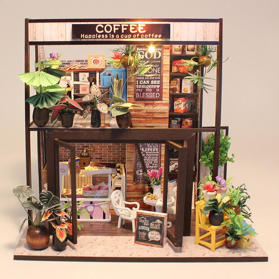 送料無料 ドールハウス ミニチュア DIY 手作りキット 植物たくさんの