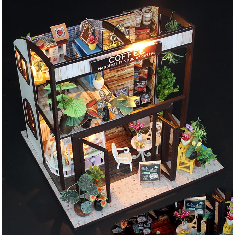 送料無料 ドールハウス ミニチュア DIY 手作りキット 植物たくさんの