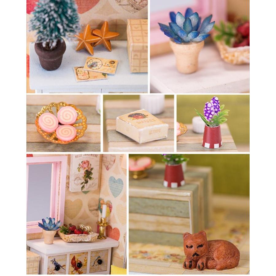 ドールハウス ミニチュア 手作りキット 壁紙が可愛い パリの小さなおうち 小型 初心者向け Ledライト アクリルケース付属 リビング 07dh186 ドールハウスと雑貨 Moin Moin 通販 Yahoo ショッピング