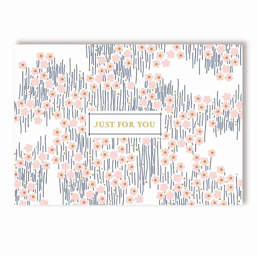 プレゼント╰(*´︶`*)╯♡Just for you メッセージカード Just for you 心を込めて ギフト プレゼント | 花 桜