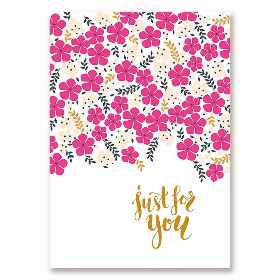 プレゼント╰(*´︶`*)╯♡Just for you メッセージカード Just for you 心を込めて ギフト プレゼント | 花 桜