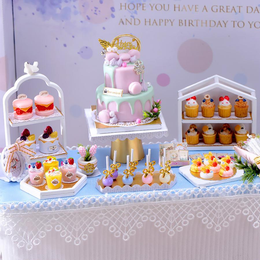 ドールハウス ミニチュア 手作りキット 1/12 ドール | ケーキ