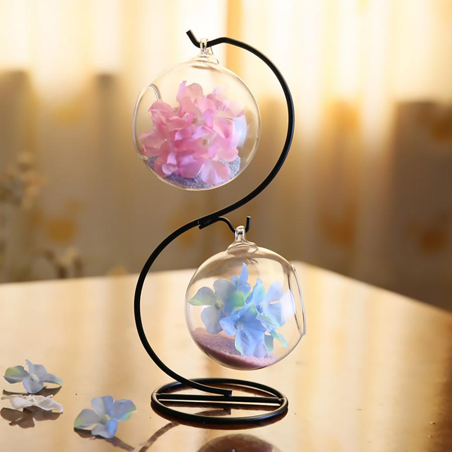 つり下げ 台 展示 フック テラリウム ハンガー インテリア 2つ掛け