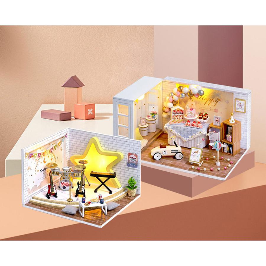 ドールハウス ミニチュア 手作りキット DIY ドリームキャッチャー バンド 楽器 超小型 1/32 初心者向け LEDライト+アクリルケース |  | 10