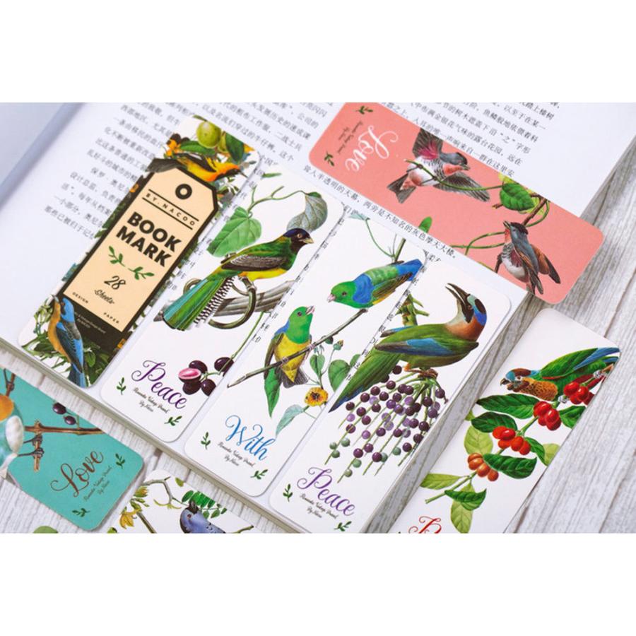 しおり ブックマーク レトロ112種112枚 アソート セット / メッセージ