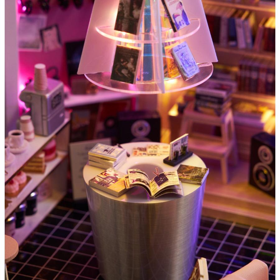 1/24 ドールハウス ミニチュア 手作りキット セットブック カフェ 本屋