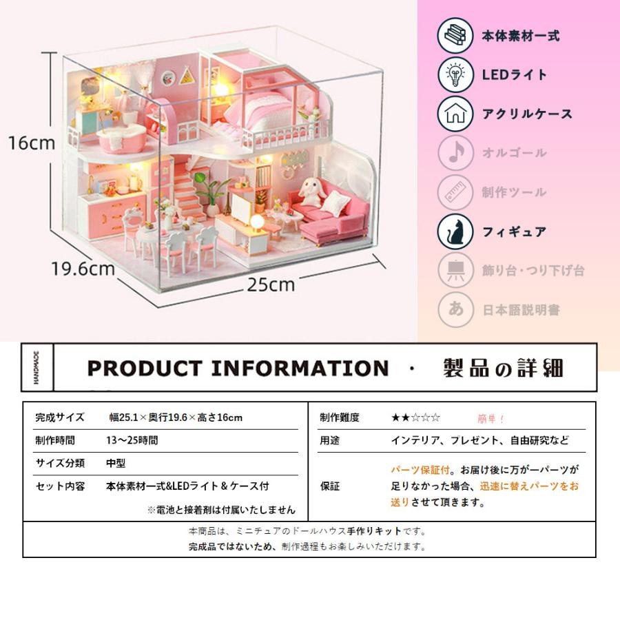 1/24 ドールハウス ミニチュア 手作りキット 英語説明書 肉球 猫