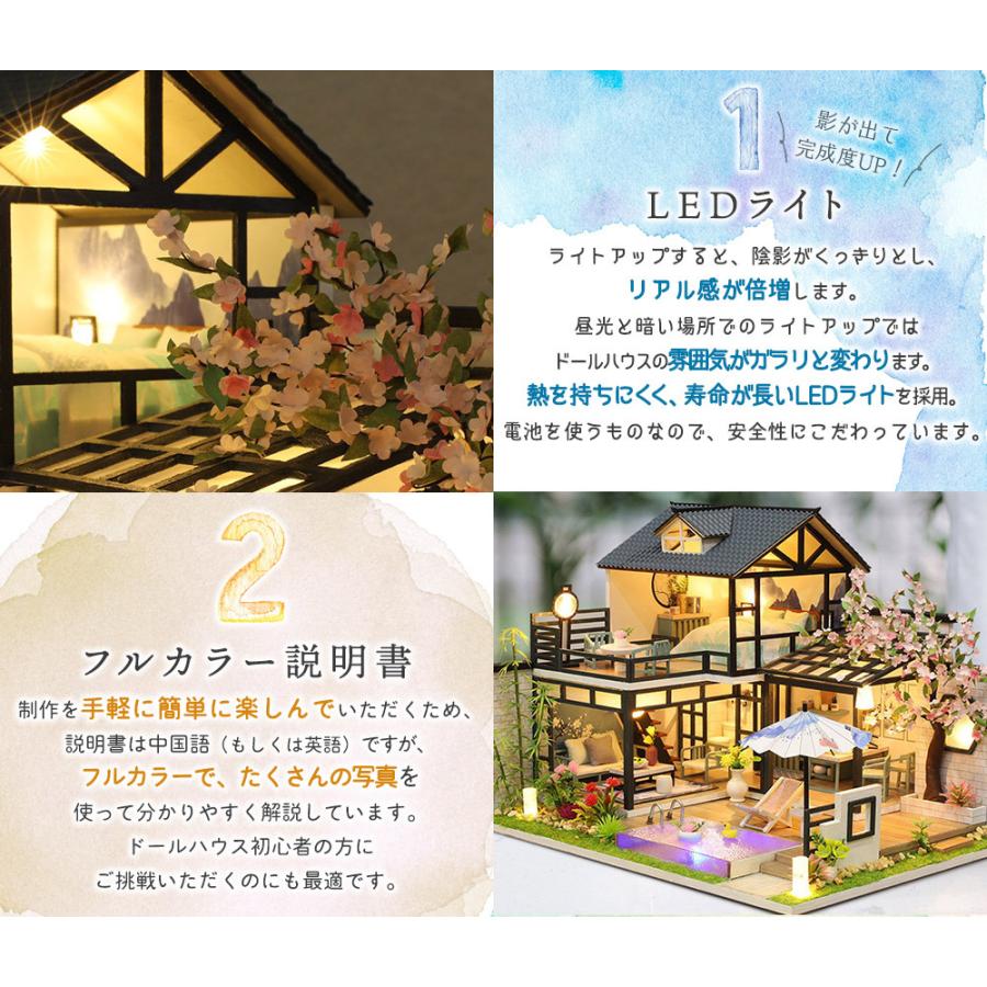 1/24 ドールハウス ミニチュア 手作りキット セット水墨画のような、花