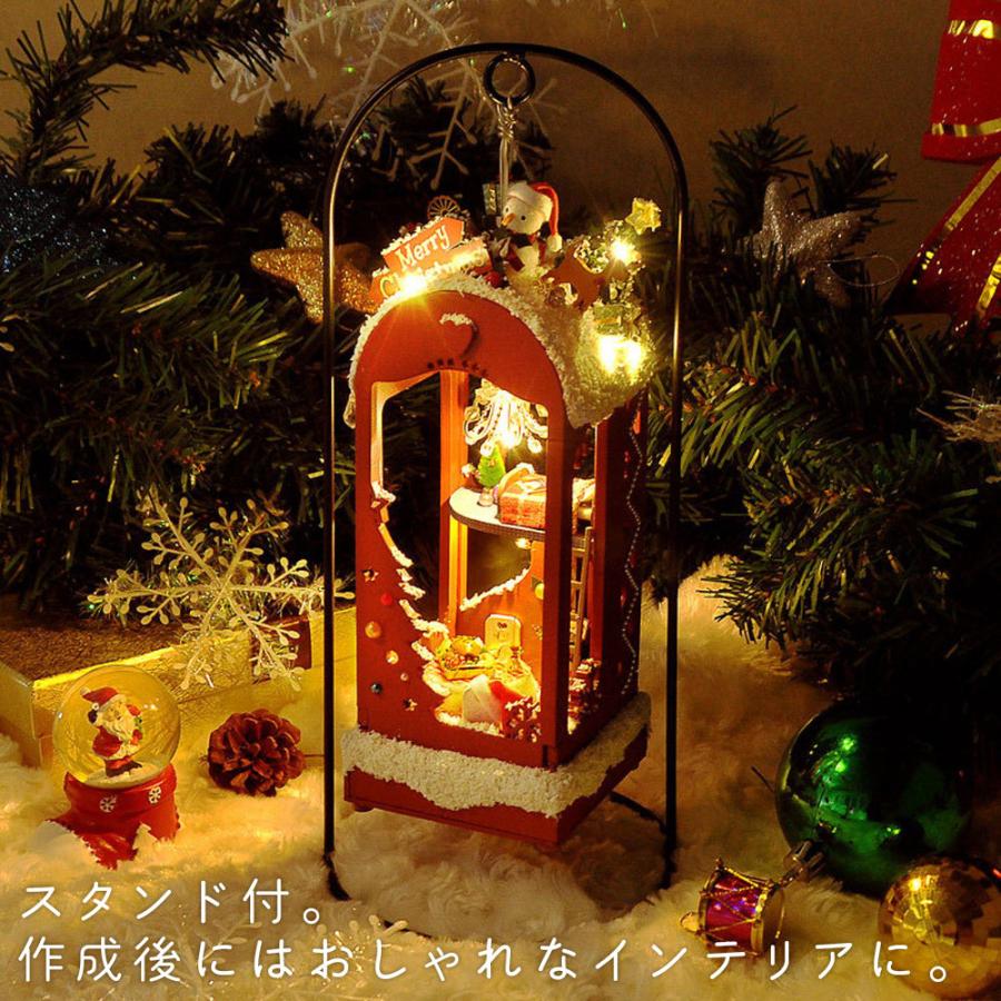 1/24 ドールハウス ミニチュア 手作りキット クリスマス 赤 レッド