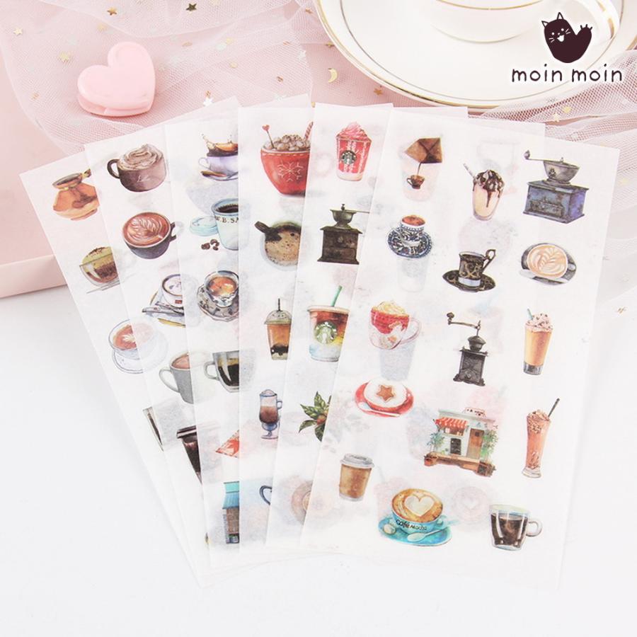 シールステッカー 12枚セット 和紙 リアル 水彩 カフェ の 飲み物 ドリンク 珈琲 カフェラテ ココア フロート 2110sl104 ドールハウスと雑貨 Moin Moin 通販 Yahoo ショッピング