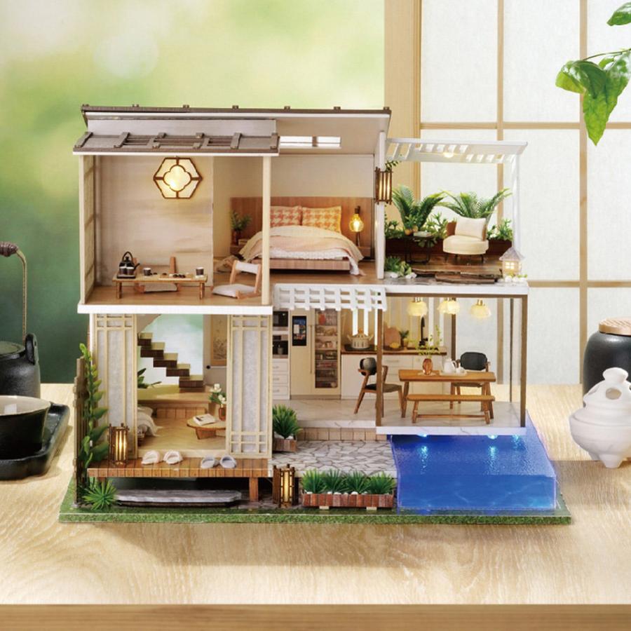 しぉなさまミニチュアドールハウス Amazon | TuKIIE DIY ミニチュアドールハウスキット 1:24