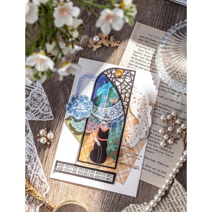 しおり ブックマーク 猫好きにはたまらない 18種36枚セット ステンドグラス 美麗 影絵 黒猫 ネコ 黒 ブラック 月と空 星空 蝶と月 教会 21sor54 ドールハウスと雑貨 Moin Moin 通販 Yahoo ショッピング