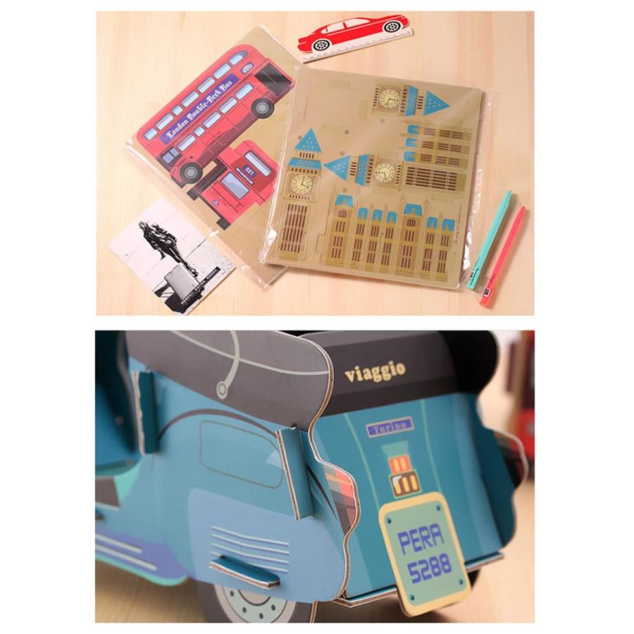 ペンスタンド(ペン立て) デスク オーガナイザー 組立式 DIY