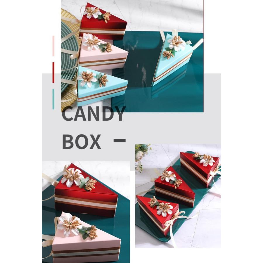 ラッピングケーキ型 ホール ケーキ ギフト ボックス 箱 小分け | リボン + フラワー 10セット ( 花 / ピンク / Mサイズ )｜moin-moin｜06