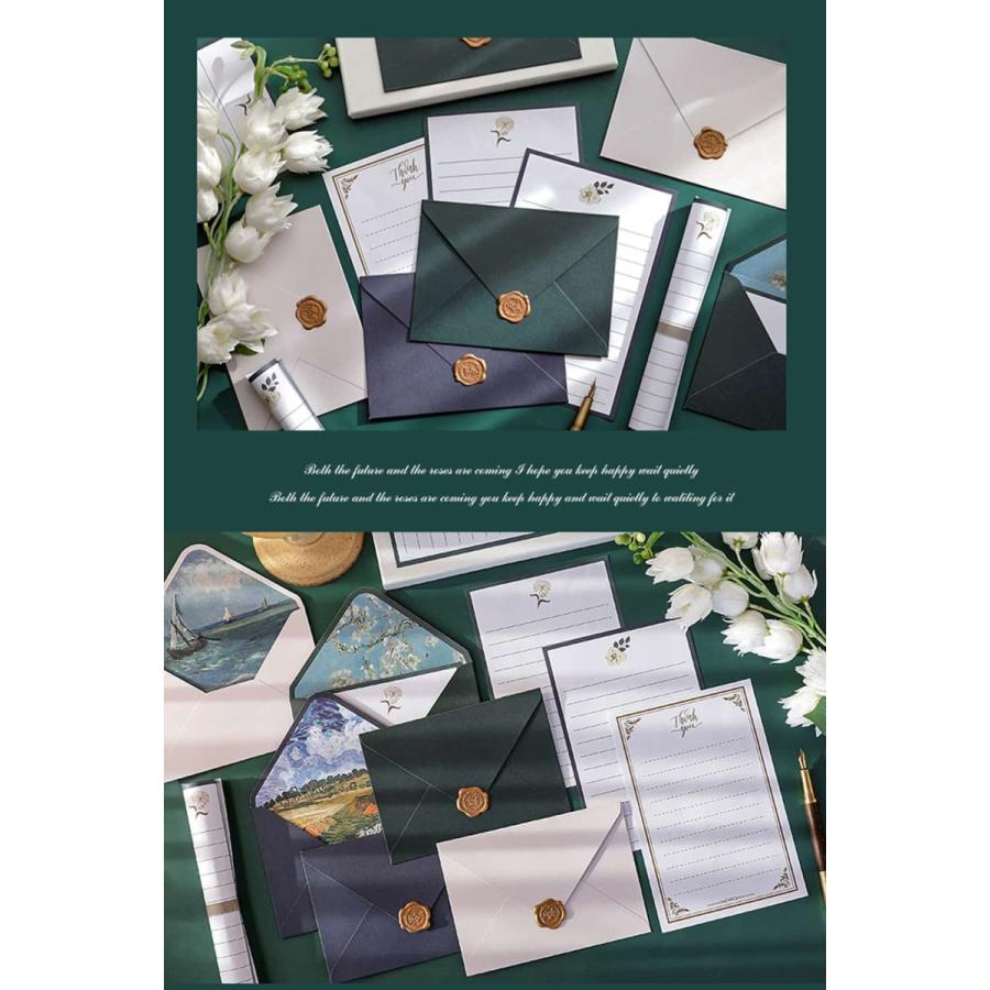 レターセット 手紙 ゴッホ 便箋10枚+封筒6枚+シーリングワックス型