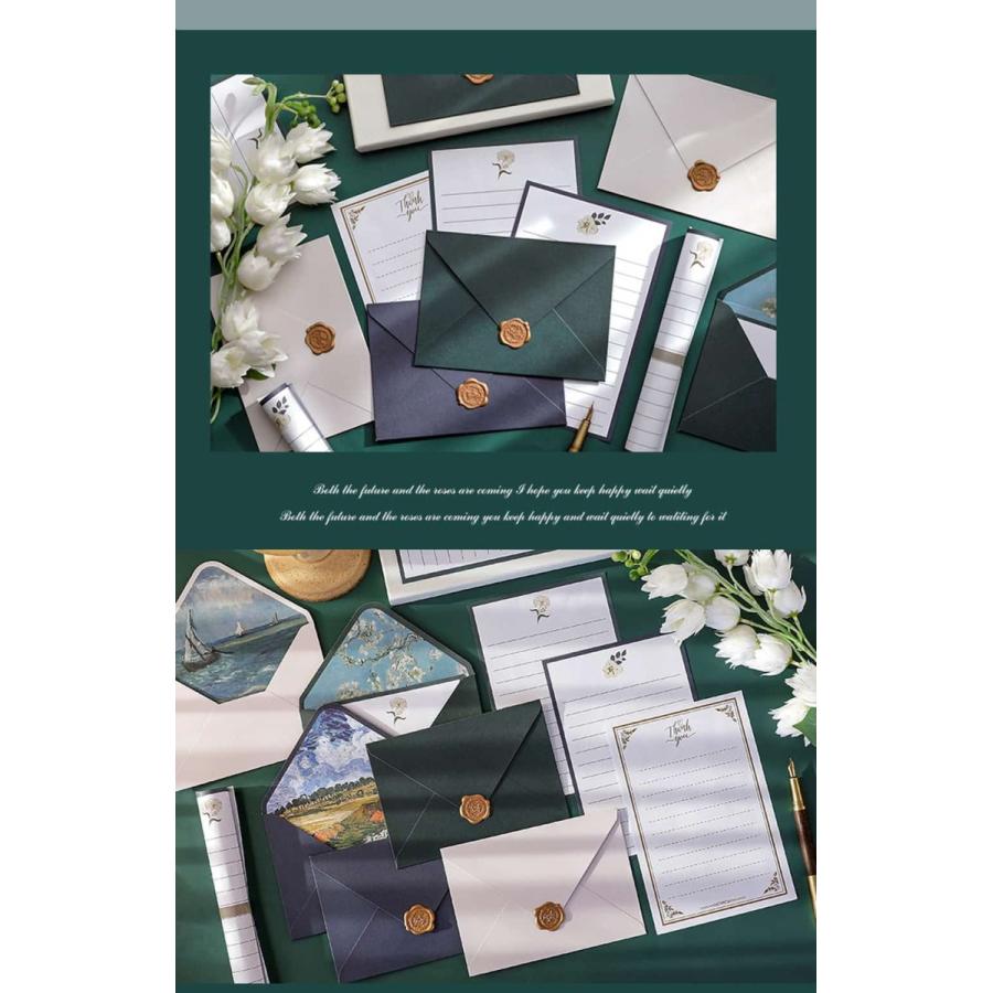 レターセット 手紙 ゴッホ 便箋10枚+封筒6枚+シーリングワックス型