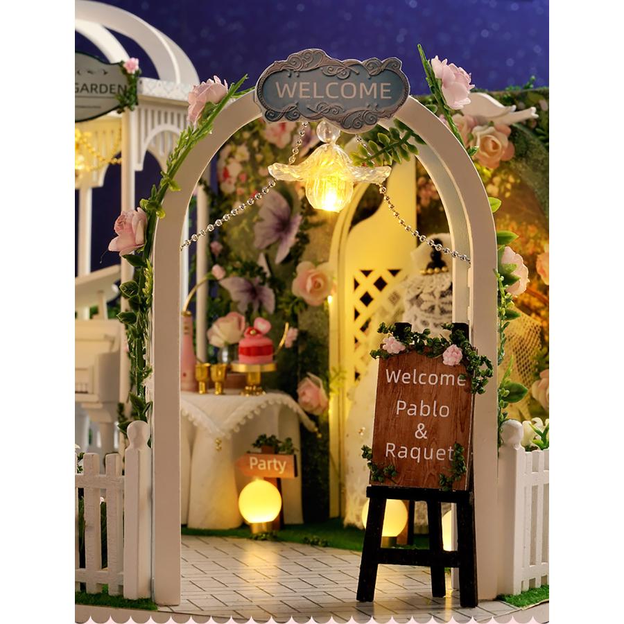 1/24 ドールハウス ミニチュア 手作りキット フラワーガーデンの