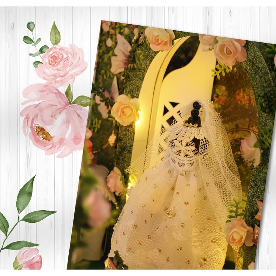 1/24 ドールハウス ミニチュア 手作りキット フラワーガーデンの