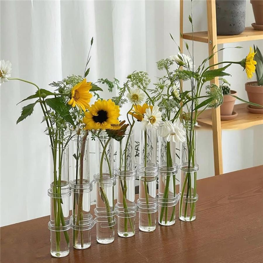 セール・キャンペーン 試験管 フラワーベースフラスコ ( クリア 花瓶 ) 直径3cm×高18cm 研究用容器・計量器