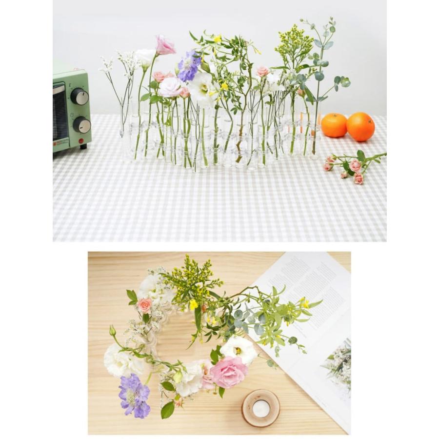 フラワーベースフラスコ 試験管 ( 直径3cm×高18cm ) 花瓶 クリア フラワーベースフラスコ 試験管 ( 直径3cm×高18cm ) 花瓶 クリア
