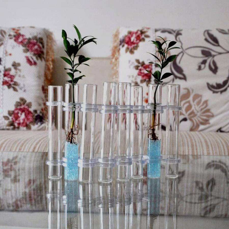 フラワーベースフラスコ 試験管 ( 直径3cm×高18cm ) 花瓶 クリア
