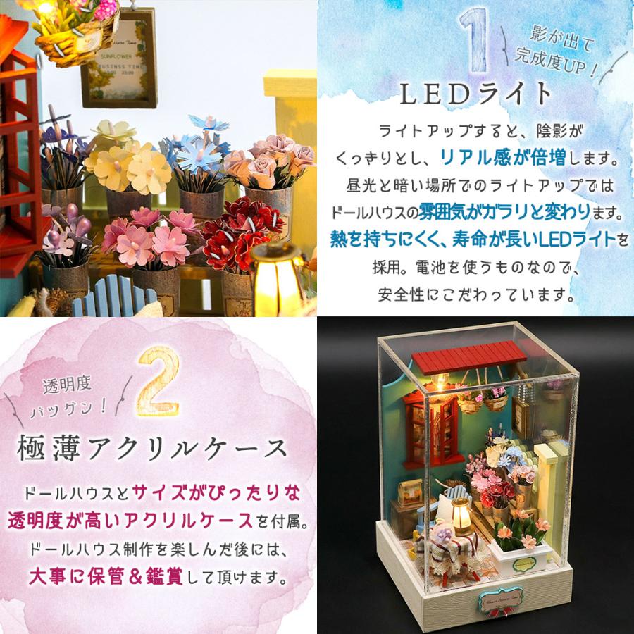 ドールハウス ミニチュア 手作りキット 英語説明書 付属 手のひら