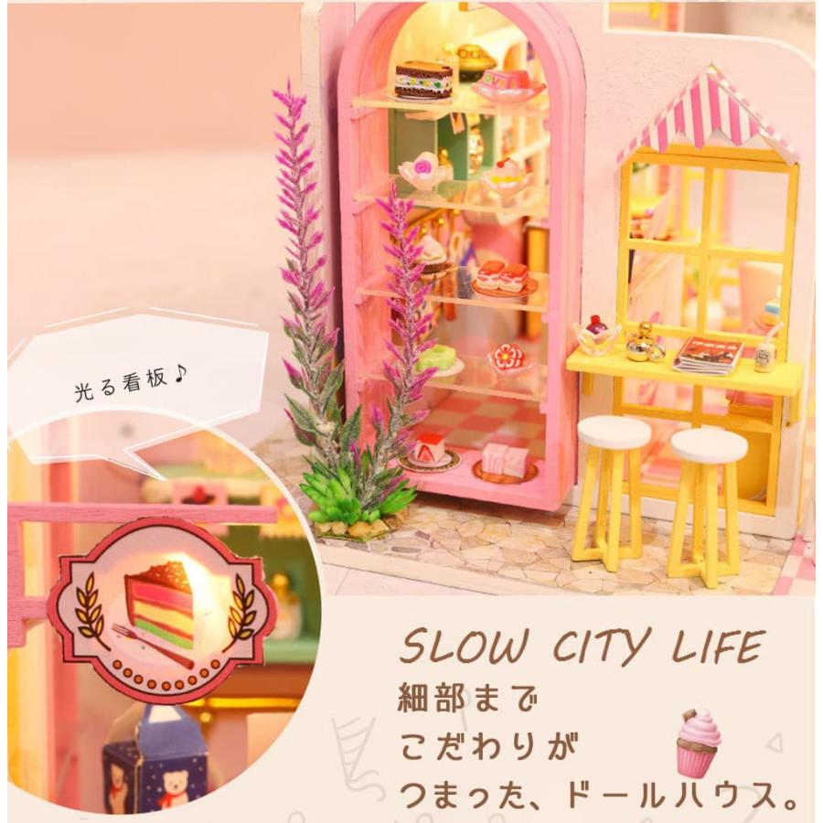 *完成品*ドールハウス ケーキ屋 カフェ 喫茶店 前面開閉 フレンチ クリスマス 楽天市場】最短当日出荷◇ドールハウス ミニチュア 手作りキット