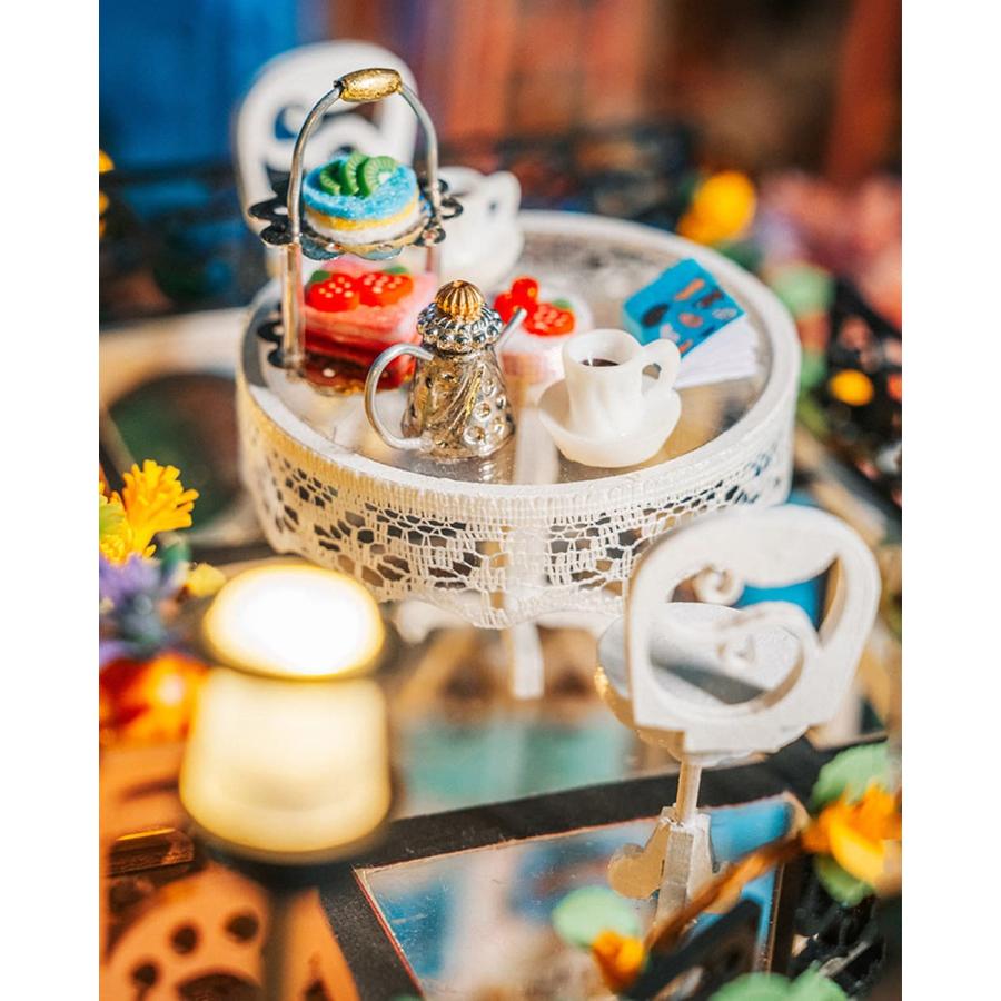 1/24 ドールハウス ミニチュア 手作りキット お花がたくさんのペット
