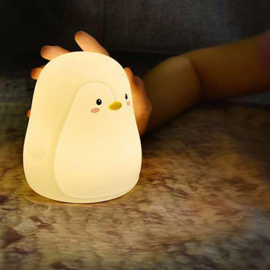 ランプ 電気 ペンギン 呼吸しているように光る LEDライト ナイトランプ