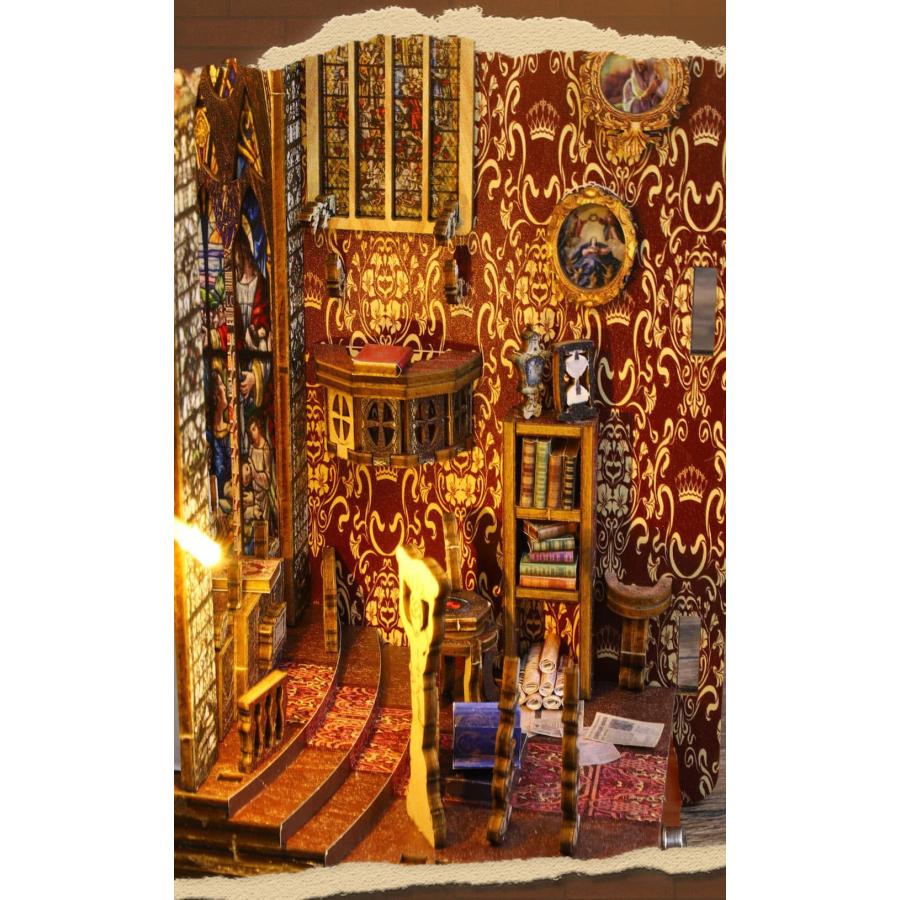 ドールハウス ミニチュア 手作りキット 本 ペーパークラフト 簡単 英語