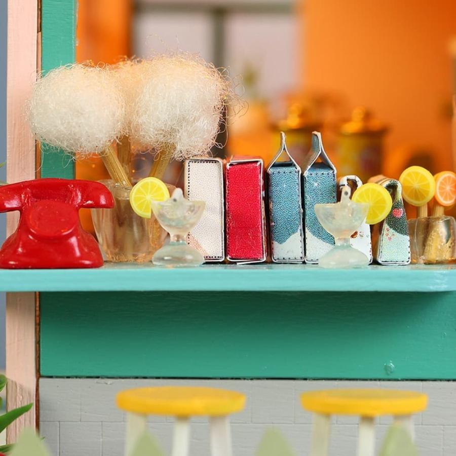 しる！♡ ハンドメイド ミニチュア ドール Amazon | 新しい 木製ミニチュア構築キットドールハウス家具
