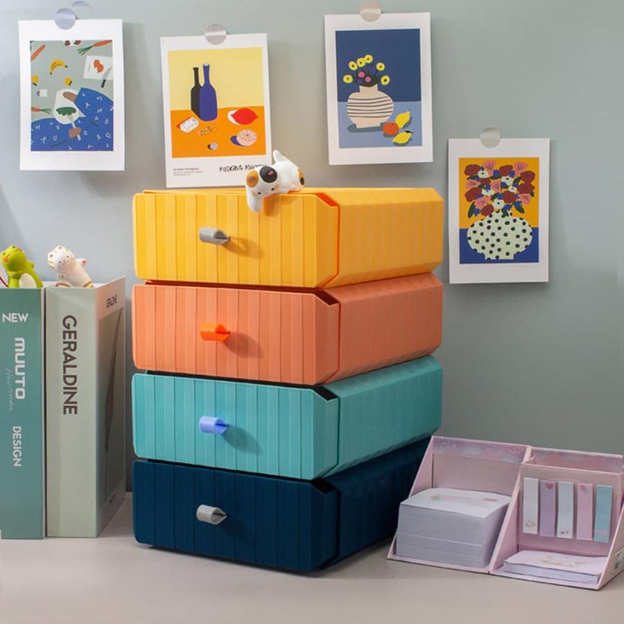 収納ケース 小物入れ卓上収納 引き出し 組み合わせ自由 収納ポップ 幅