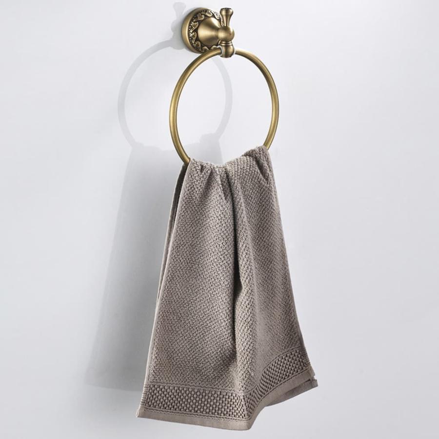 タオルハンガー ラック タオルバー タオル掛けタオルリング 真鍮