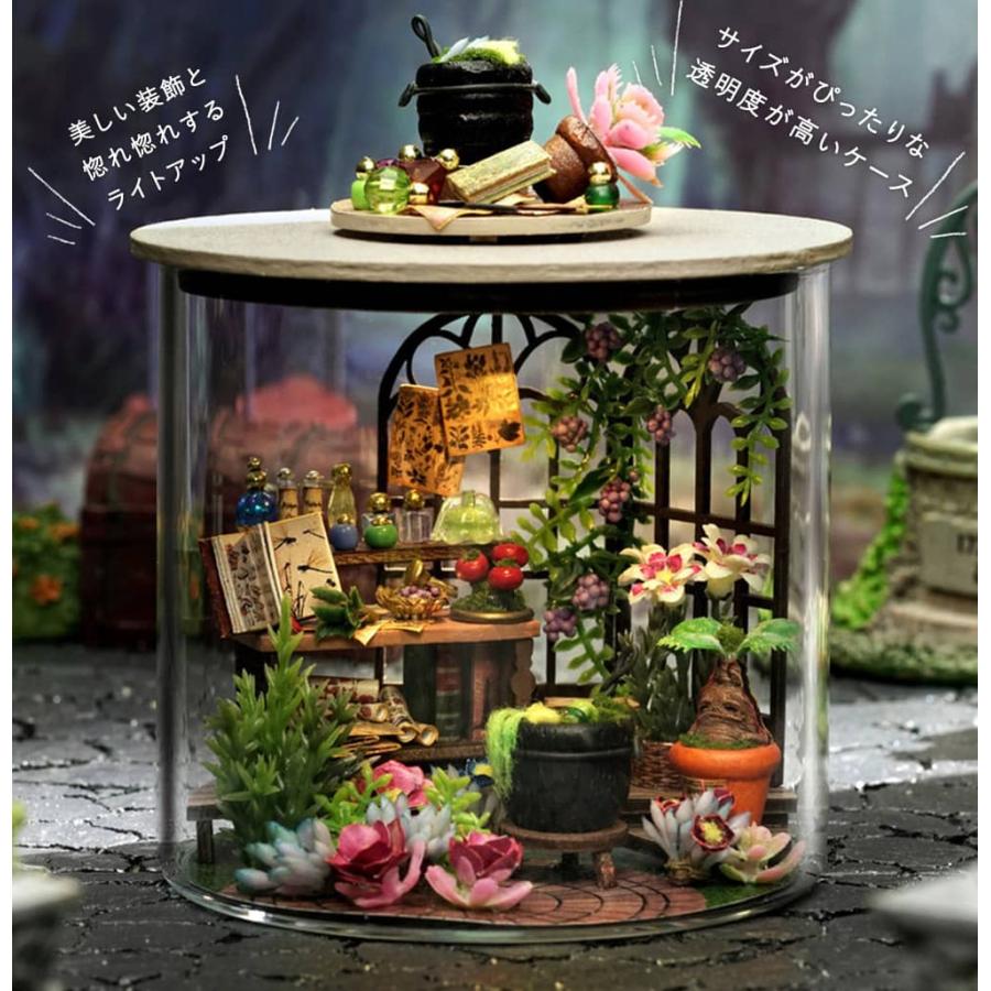 ミニフラワードーム テディベア ハンドメイド ミニチュア