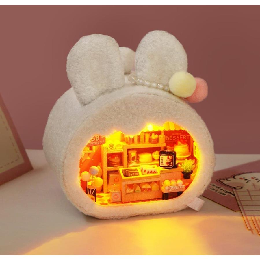 ドールハウス ミニチュア 手作りキット セット 英語説明書 ふわふわ