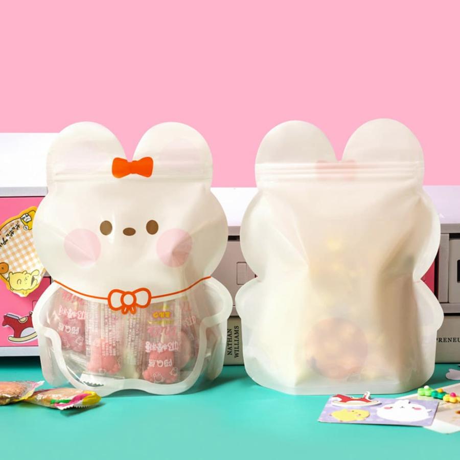 ラッピングアニマル かわいい ラッピング パウチ くま 10枚セット 自立