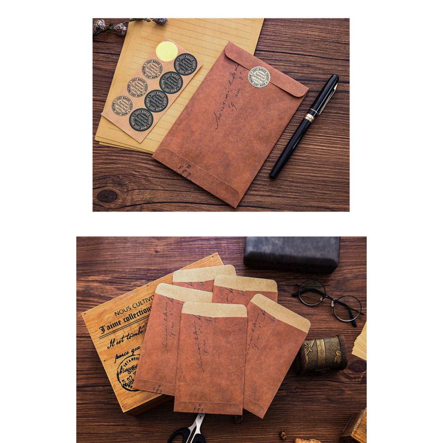 レターセット 便箋 手紙封筒 5枚+A5 16枚+シール 16枚 レトロ