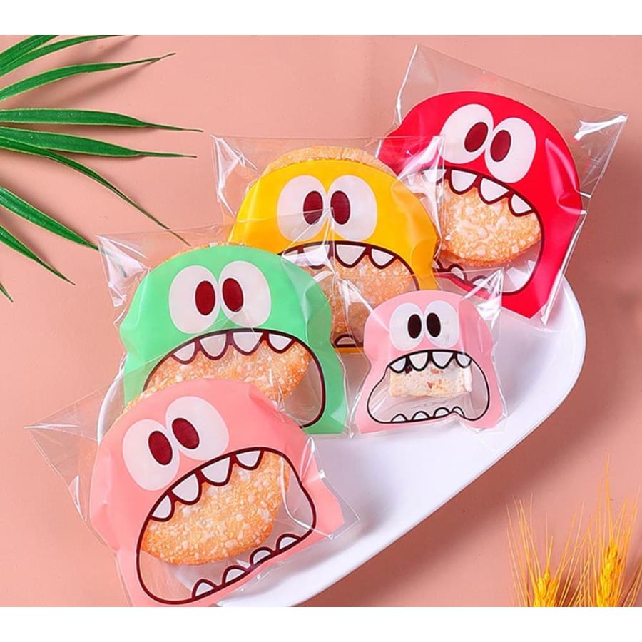 ラッピング 200枚セット 7×7cm OPP袋 （レッド&ピンク） ビニール袋