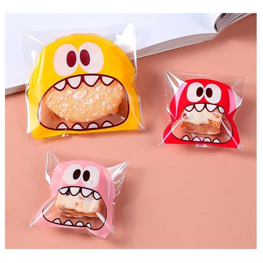 ラッピング 200枚セット 10×10cm OPP袋 （レッド&ピンク） ビニール袋