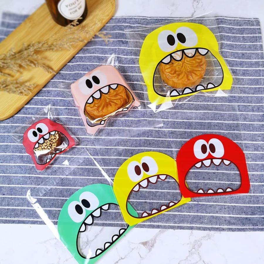 ラッピング 200枚セット 10×10cm OPP袋 （イエロー&グリーン