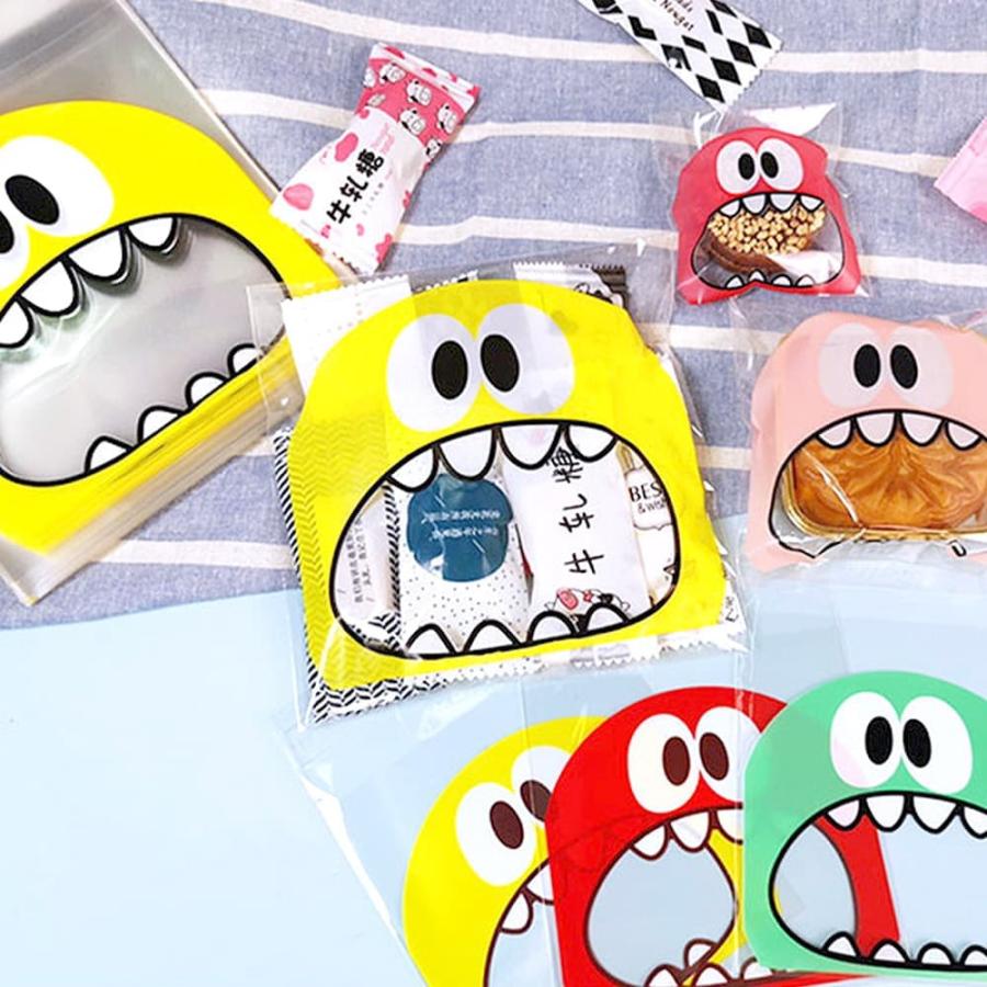 ラッピング 200枚セット 10×10cm OPP袋 （イエロー&グリーン