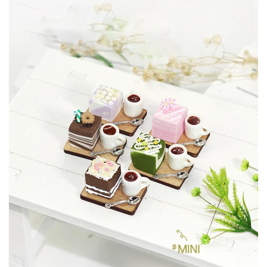 ミニチュア 1/6スケール ケーキ スイーツ フィギュアセット (ウッド