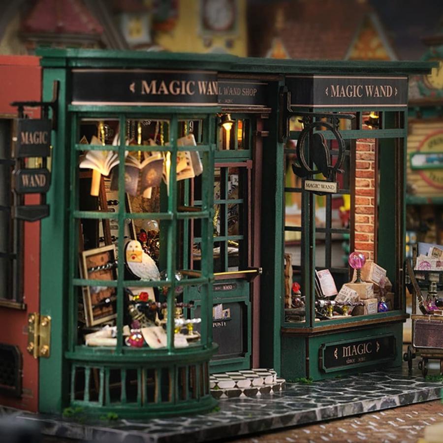 1/24 ドールハウス ミニチュア 手作りキット セット 英語説明書 レトロ