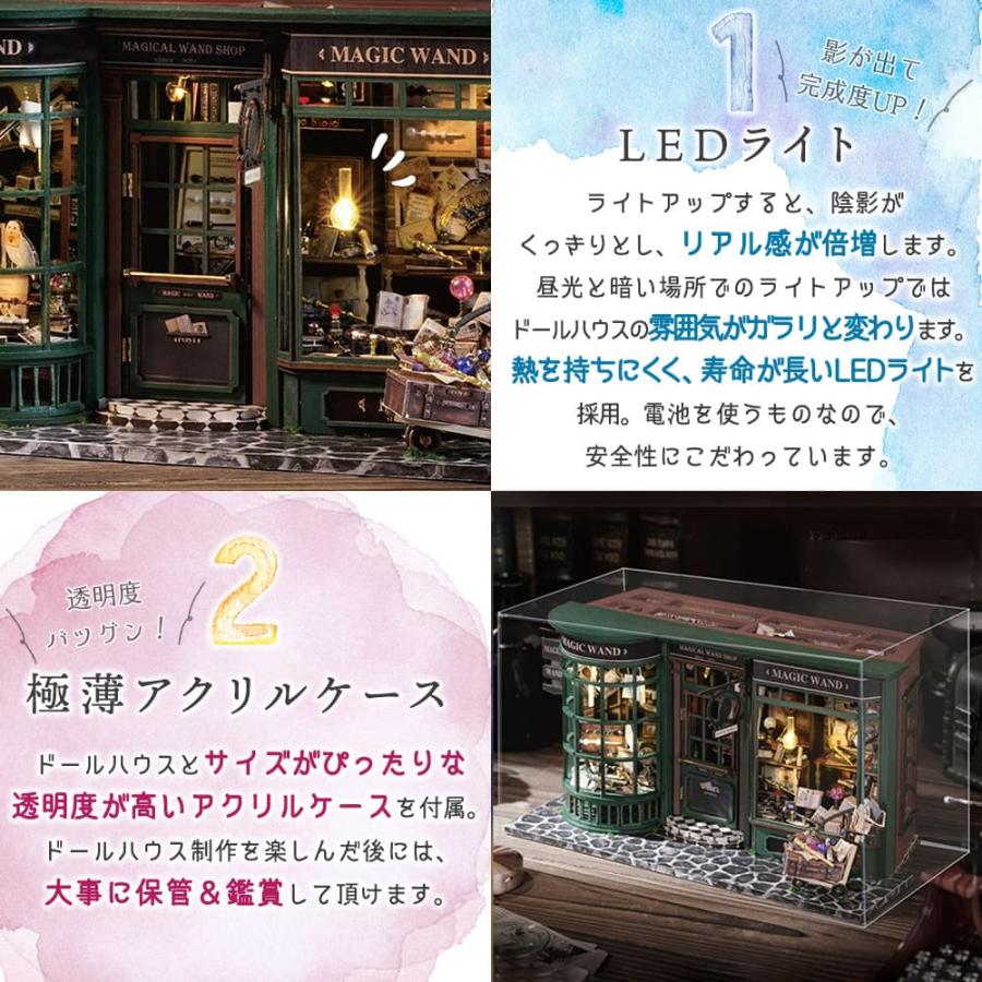 1/24 ドールハウス ミニチュア 手作りキット セット 英語説明書 レトロ