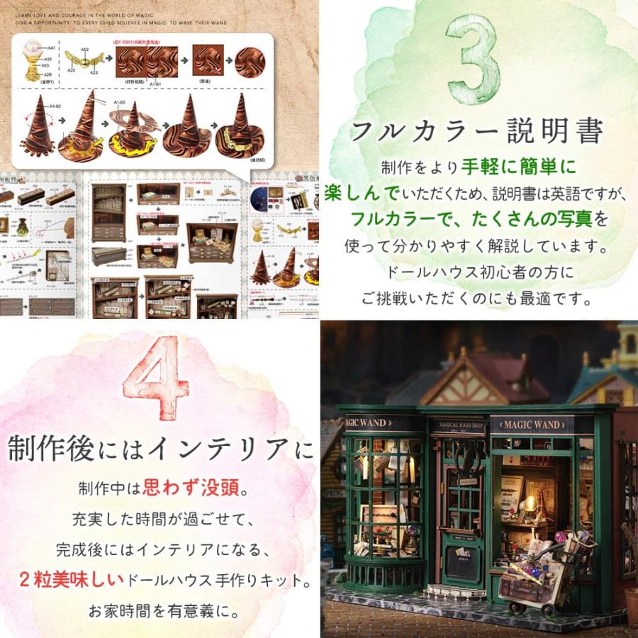 1/24 ドールハウス ミニチュア 手作りキット セット 英語説明書 レトロ
