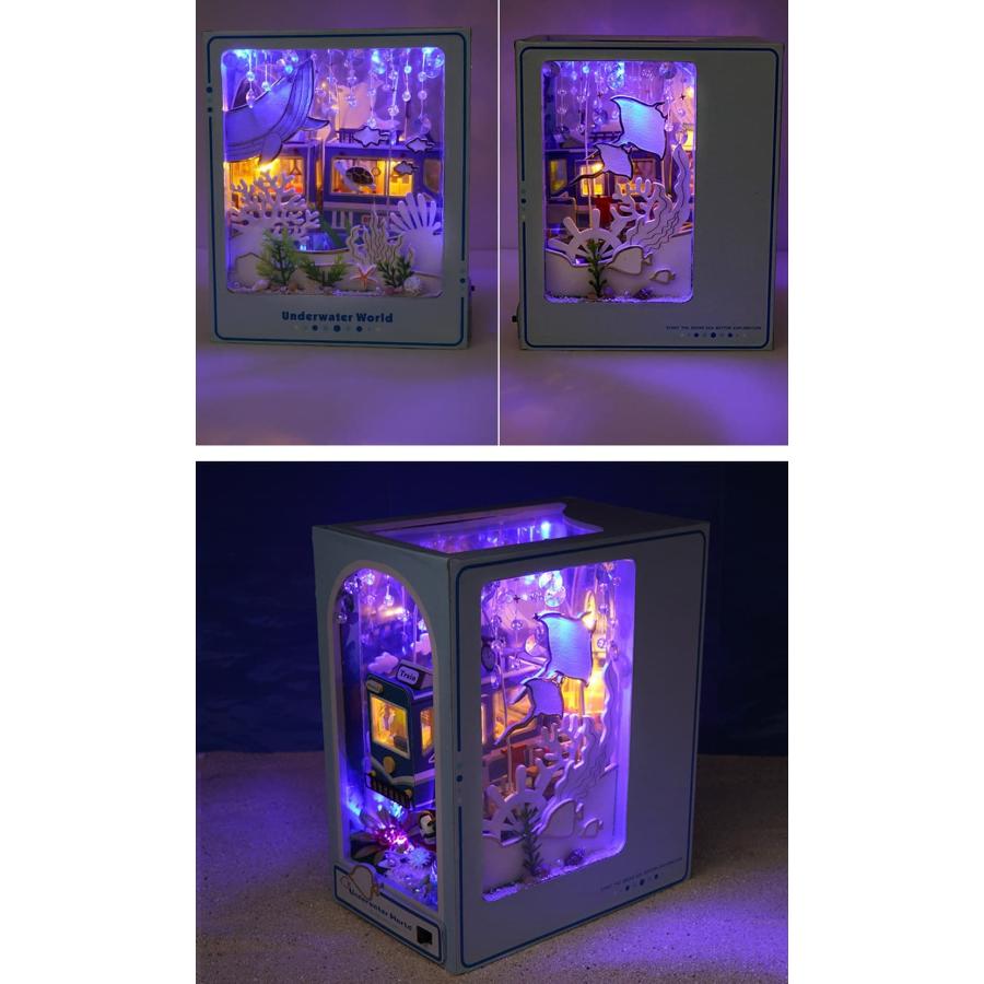 ドールハウス ミニチュア 手作りキット セット 英語説明書 本の中の