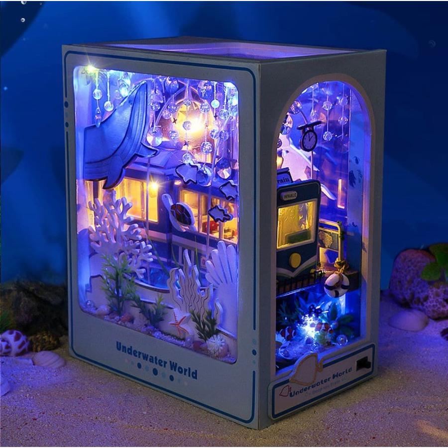 ドールハウス ミニチュア 手作りキット セット 英語説明書 本の中の