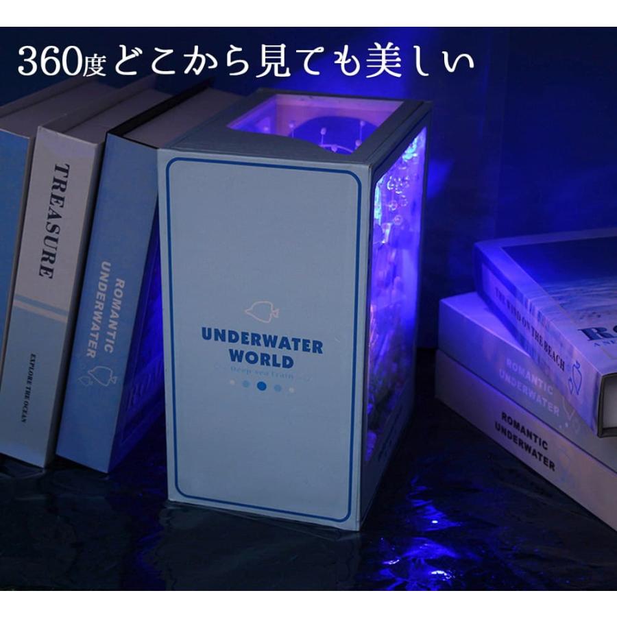 ドールハウス ミニチュア 手作りキット セット 英語説明書 本の中の小さな町 水の中 海 アクア ブルー 魚 水族館 水底 の 電車 鏡面 反射 ブック エンド スタン｜moin-moin｜07